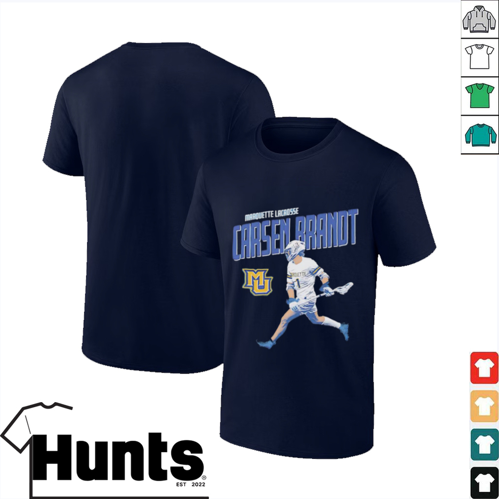 Carsen Brandt Marquette lacrosse graphic shirt Carsen Brandt Marquette lacrosse graphic shirt
