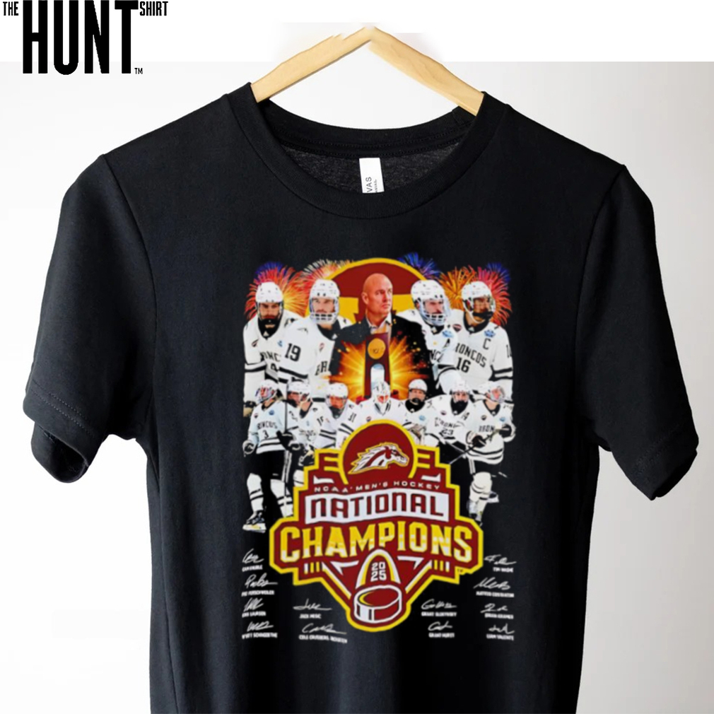 NCAA Men’s Hockey National Champions Western Michigan Broncos players signature shirt NCAA Men’s Hockey National Champions Western Michigan Broncos players signature shirt