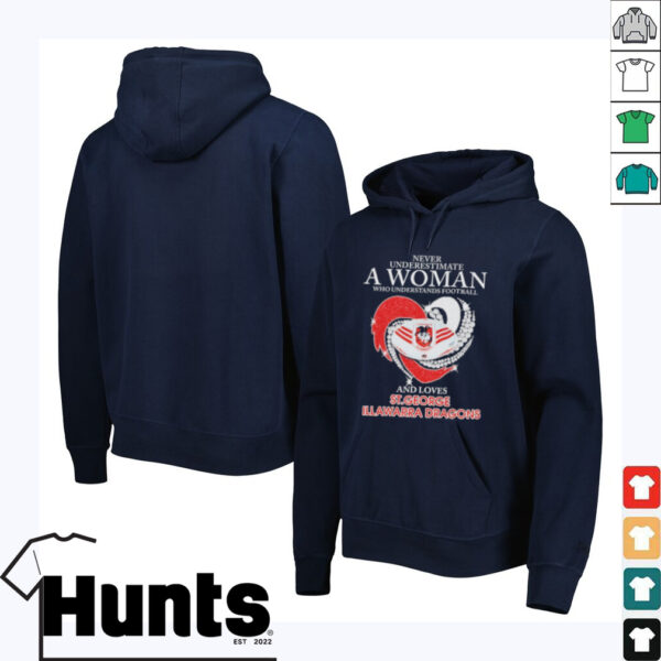 Never Underestimate A Woman Who Understands Football And Loves St. George Illawarra Dragons T shirts